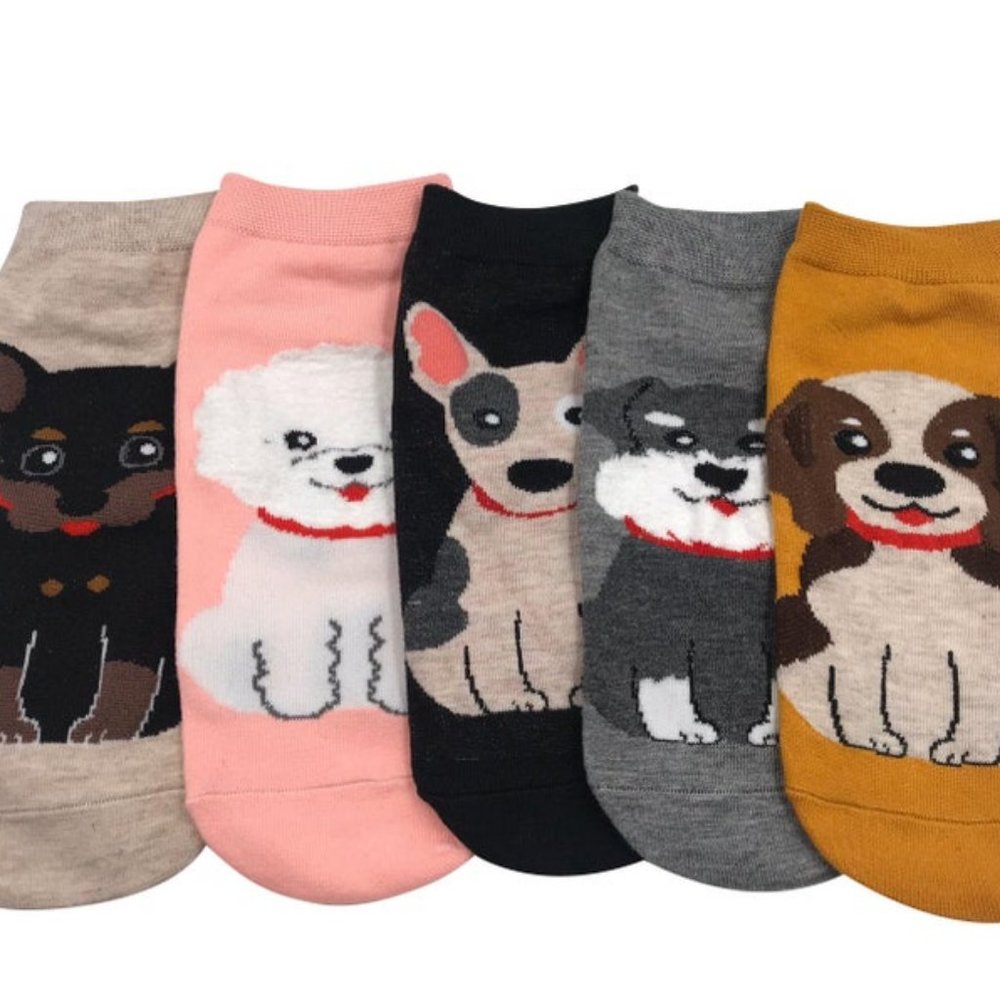 Pairs Women Dog Socks| Novelty Socks| Ankle Socks|Cute Socks|Low Cut Socks|Anim